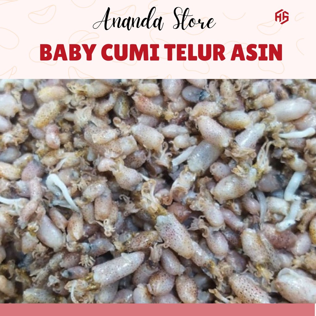 

Baby Cumi Telur Asin 1kg