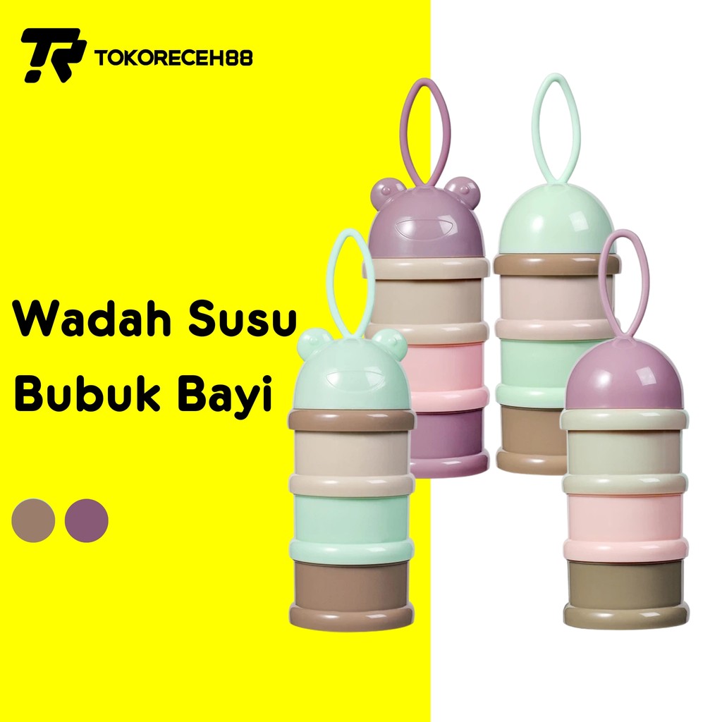 Tokoreceh88 Wadah Tempat Susu Bubuk Bayi Travel Milk Powder Container Wadah Tempat Susu Bubuk Bayi Travel