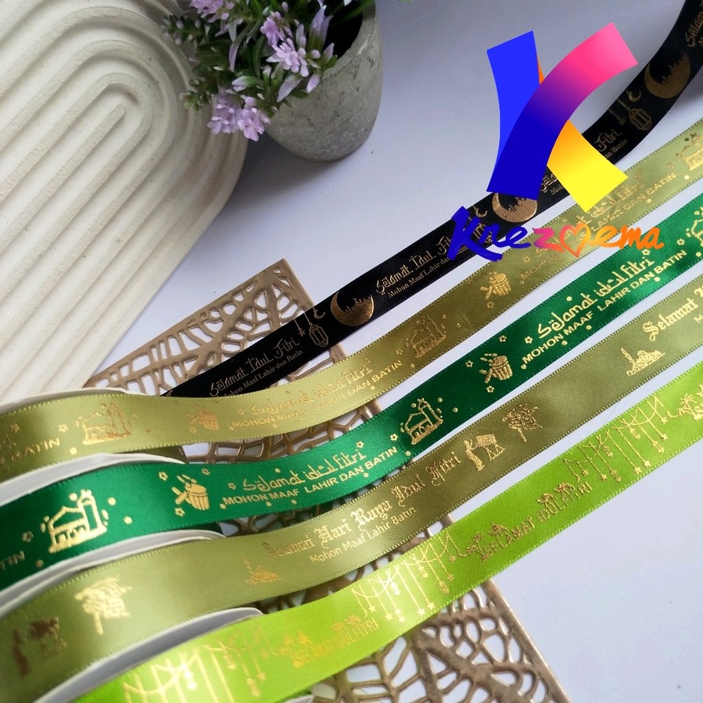 

Pita Satin Idul Fitri Lebaran 2cm Pita kado Hampers