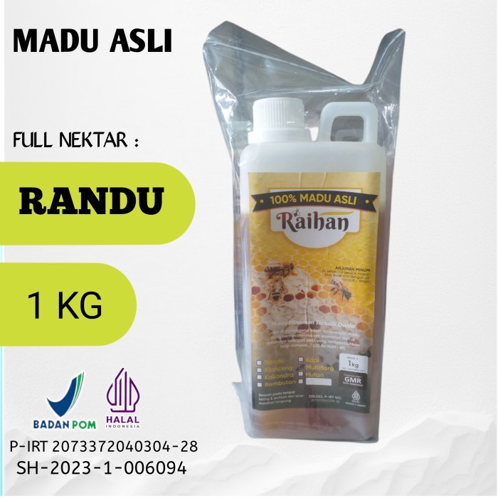 

Madu randu 1 kg raihan full nektar randu Madu Kapuk
