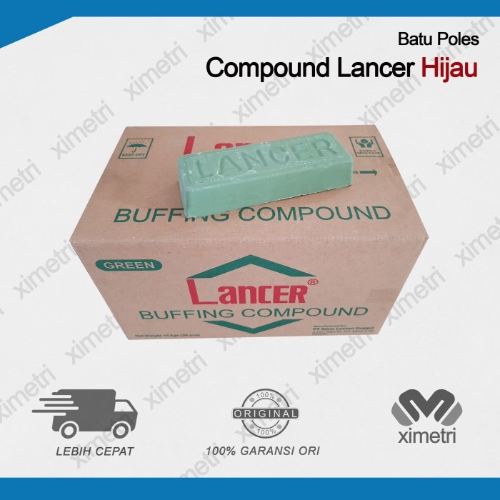 Batu Poles Stainless Steel Lancer Hijau / Buffing Compound