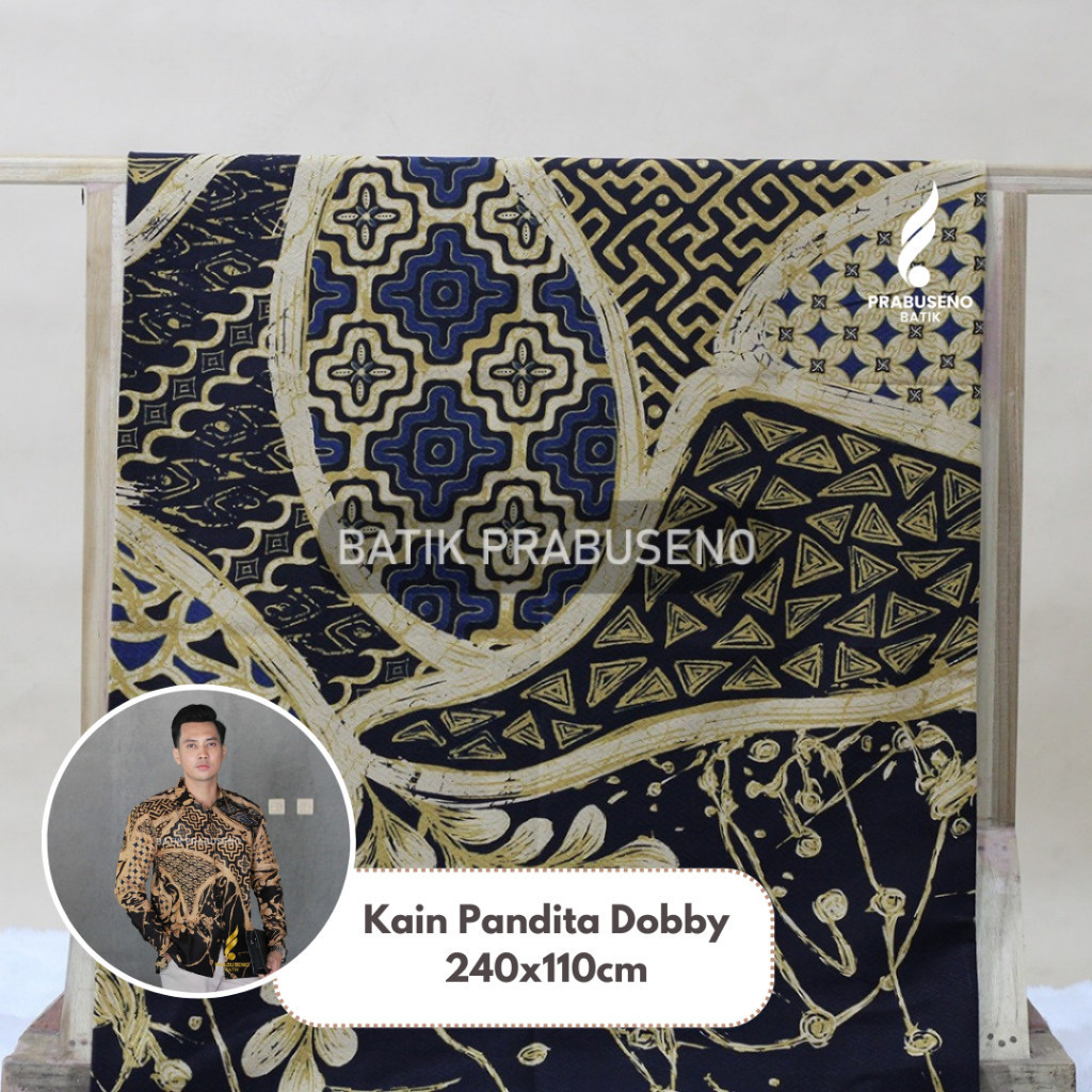 PANDITA DOBBY Kain Bahan  Meteran  Wanita Pria Premium Halus Motif Elegan Modern  Terbaru Katun Solo