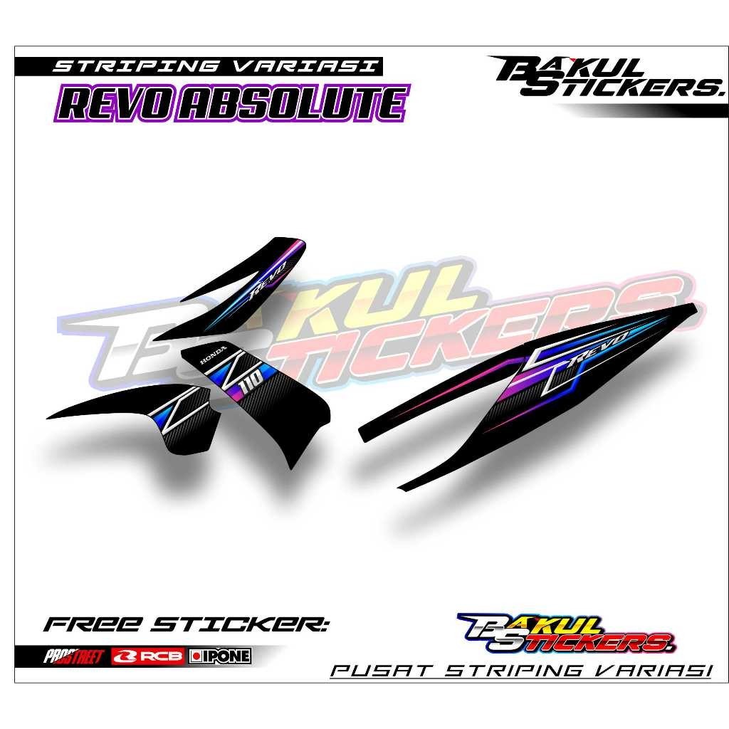 STRIPING VARIASI HONDA REVO ABSOLUTE / STICKER LIST VARIASI MOTOR HONDA REVO ABSOLUTE
