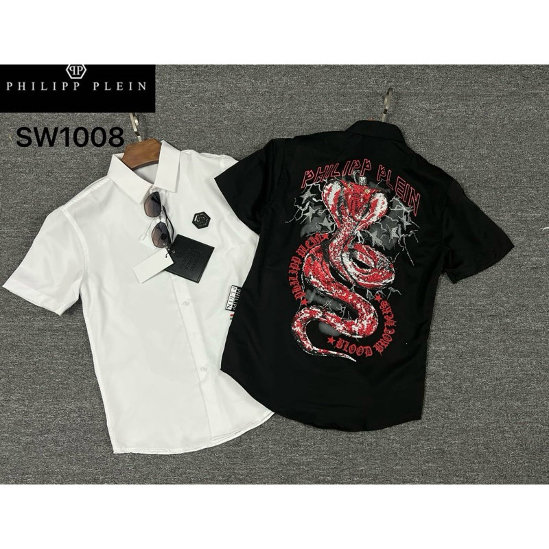 Kemeja pendek pria PP PL1008 semi Mirror Import