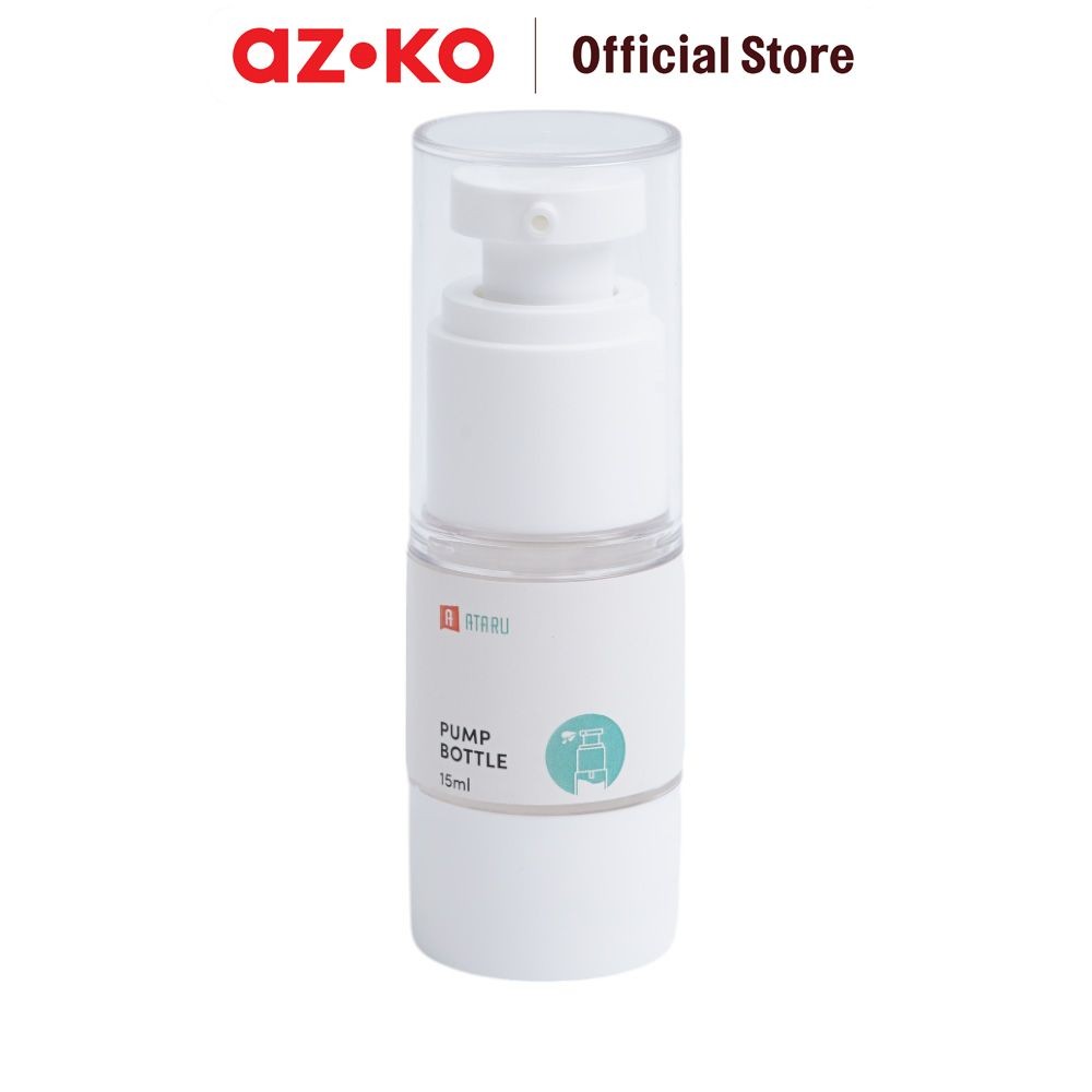 AZKO Ataru 15 ml Botol Cairan Pump Airless multifunctional pump bottle wadah sabun sampo praktis ser