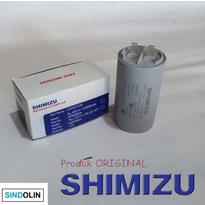 Kapasitor pompa air SHIMIZU PC250BIT / PC 250 BIT , 30 uf