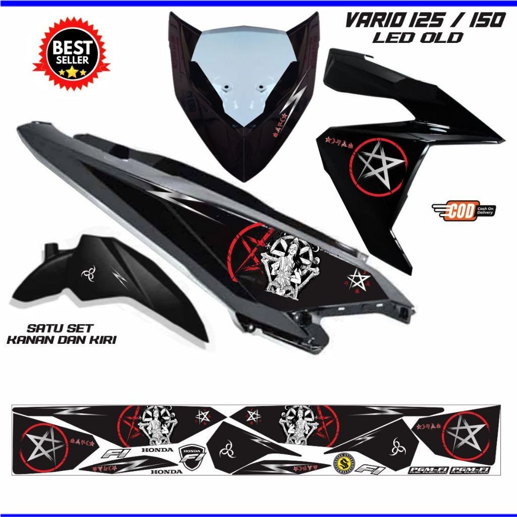 STIKER MOTOR / VARIO LED 150 /STRIPING VARIASI KEREN MOTOR VARIO LED 125 DAN 150 FI