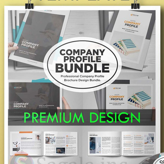 TEMPLATE COMPANY PROFILE BUNDLE PREMIUM INDESIGN PHOTOSHOP