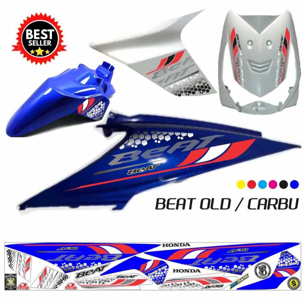 STRIPING VARIASI HONDA BEAT KARBU MOTIF TERBARU KEREN STRIPING MOTOR BEAT OLD/KARBU STRIPING KEREN