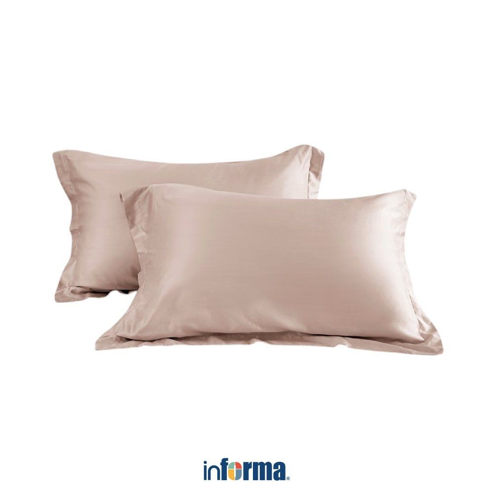 Informa 50x75 cm Set 2 Pcs Sarung Bantal 460 Tc Pillow Cover Pelindung Bantal Kasur Aksesoris Tempat