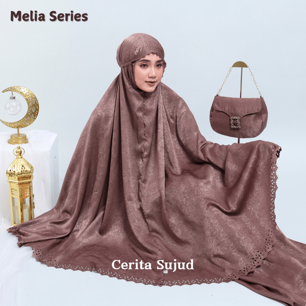 Cerita Sujud - Mukena Silk Premium Mewah Dewasa Motif Terbaru Melia Series