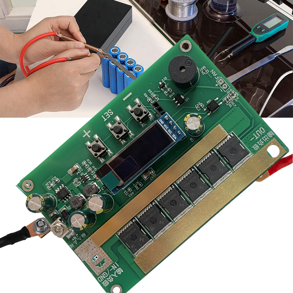 12V Spot Welder Module with Welding Pen DIY Spot Welder Kit Intelligent Spot Welder PCB Circuit Boar