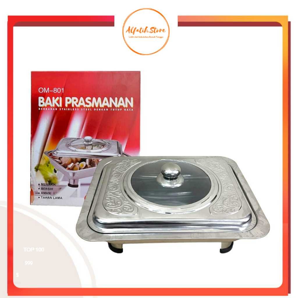 Fast Food Tutup Kombinasi Homelux / Wadah Prasmanan Stainless / Tempat Prasmanan Wadah Lauk Sayur