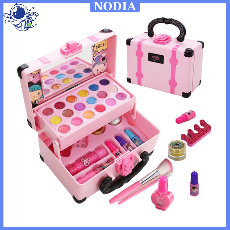 Nodia Toys Make Up Anak Anak Set Aman Asli / Make Up Anak Anak BPOM Alat Dandan Anak Bisa Dihapus Ma