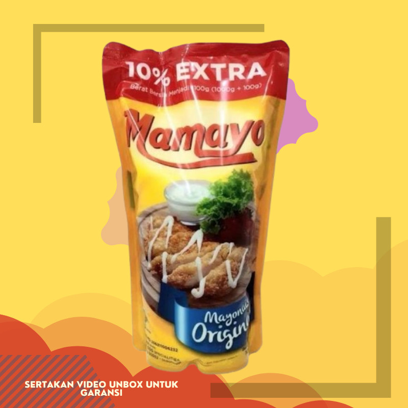 

Mamayo Extra 10% Saus Sauce Mayones Mayonaise Mayonais Mayonnaise Sambal Burger Sandwich KentangSushi Salad Spicy Fried Chicken Ayam Katsu Wings 1000gr 1kg 1 kggram