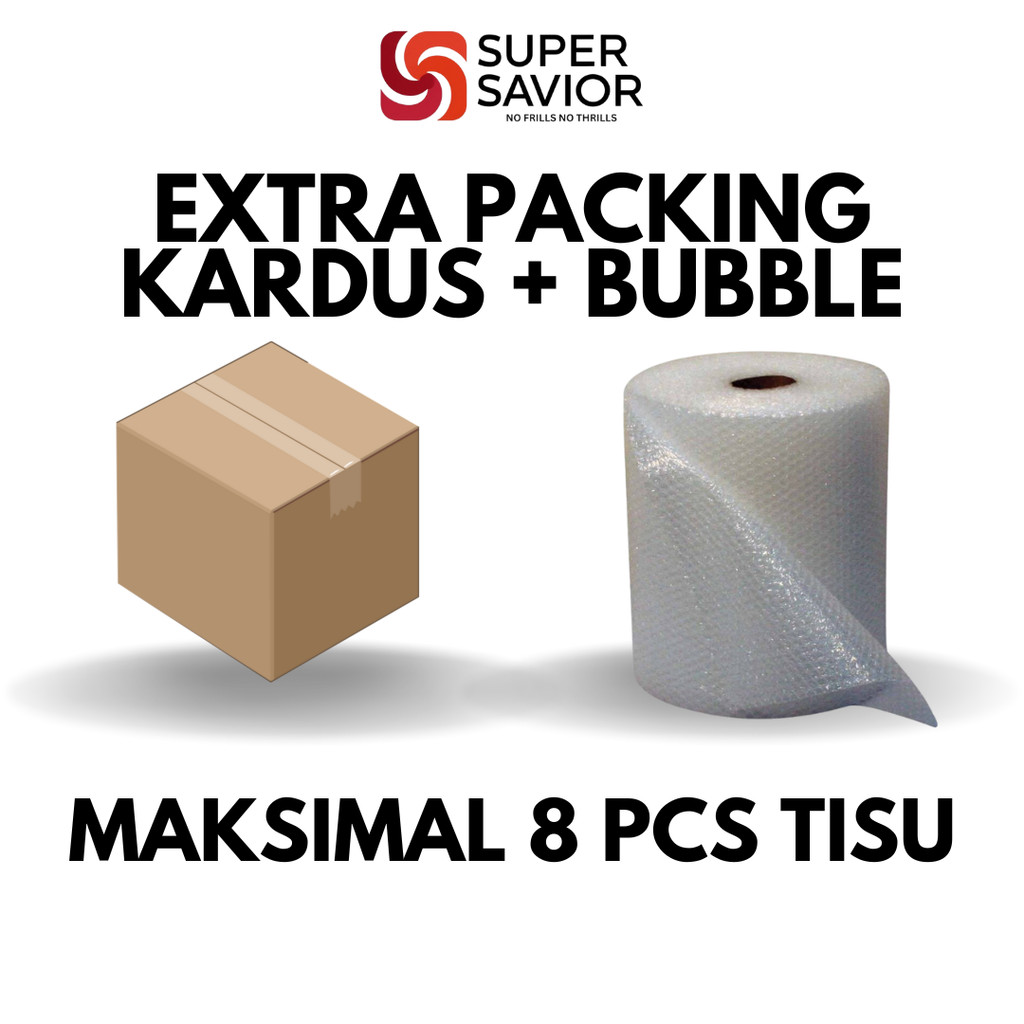 

[EXTRA BUBBLE + KARDUS] Packing Tambahan Untuk Maksimal 8 Pack Tissue
