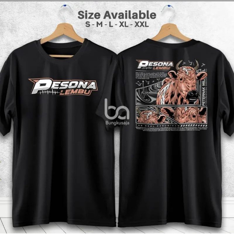 KAOS PESONA LEMBU PETERNAK MILENIAL//KAOS PETERNAK SAPI