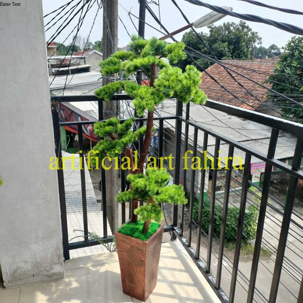 Pohon Bonsai Cemara Udang/Bonsai Cemara Udang Artificial/ Pohon Bonsai Tinggi 1,5 m