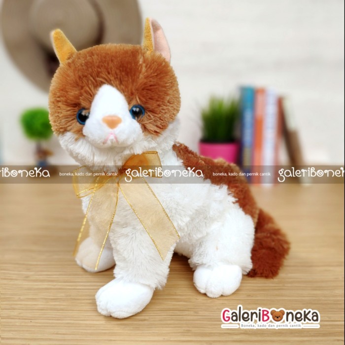 [Collection Kids] Boneka Kucing Cute ( HK - 487235 ) - Duduk, Merah Muda