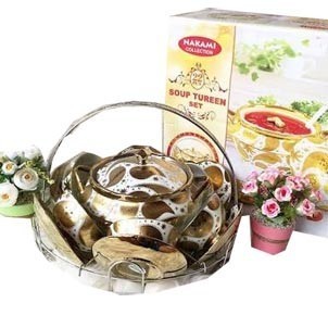 Original Soup Tureen set NAKAMI / Tempat sup Nakami Piring Mangkok sup