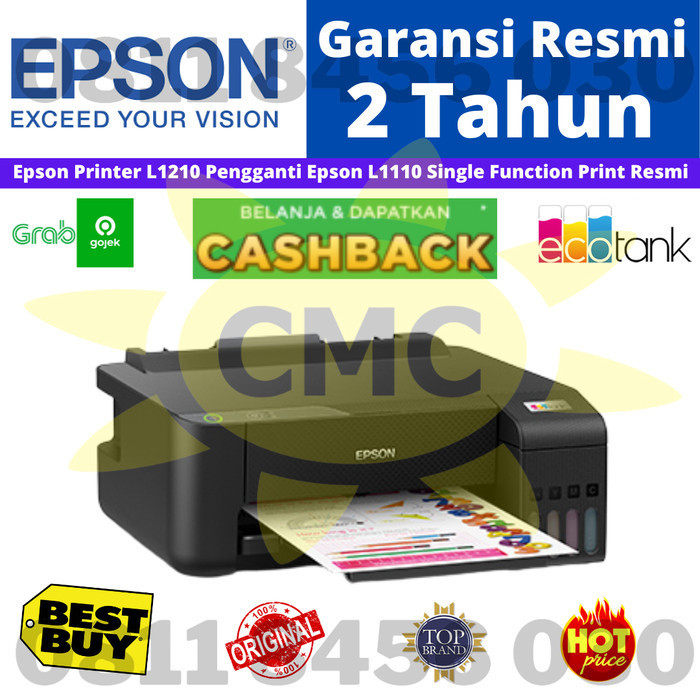 Original Printer Epson L1210 L 1210 pengganti printer Epson L1110 L 1110 Resmi