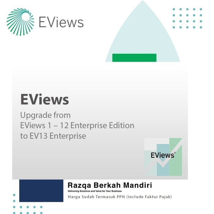 EViews  Upgrade from EViews 1-12 Enterprise Edition to EV13 Enterprise
