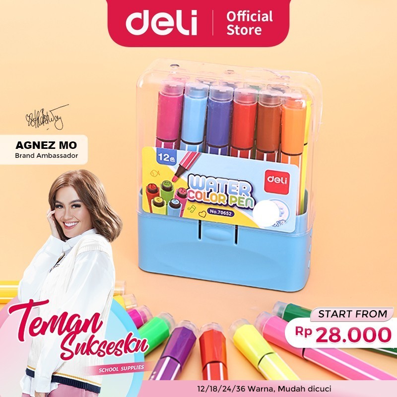 

Deli 70652 felt pen with stamp 12 / 18 / 24 / 36 colors 7065X