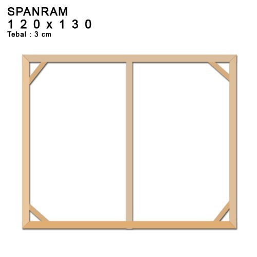 

Spanram 120x130 cm Span Ram Kayu Frame 130x120 cm