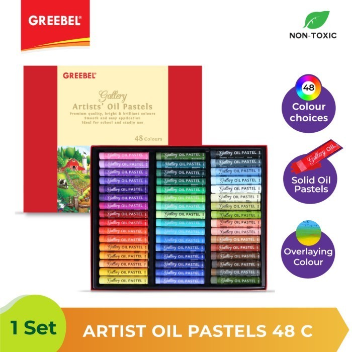 

Greebel Krayon Artist | Crayon Artist Oil Pastel 36 & 48 Colours - 36 Warna