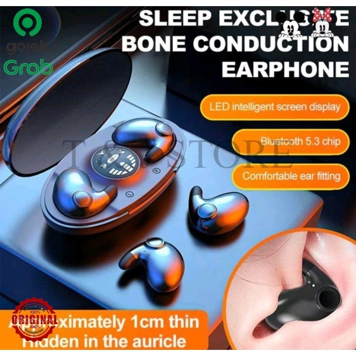 invisble SLEEP WIRELESS EARPHONE WATERPROOF ORIGINAL TJ
