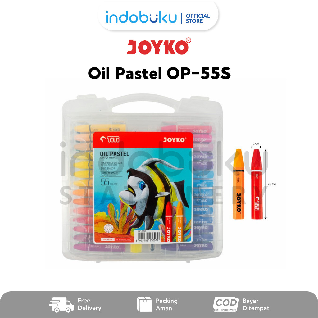 

Oil Pastel Joyko Krayon Minyak Joyko 55 Warna OP-55S