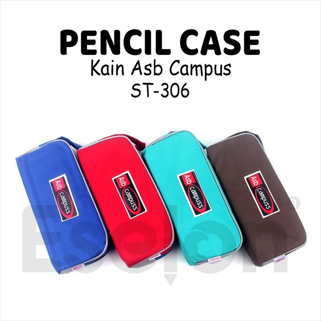 

Kotak Pensil Kain Office ST-306/ Tempat Pensil Campus polos