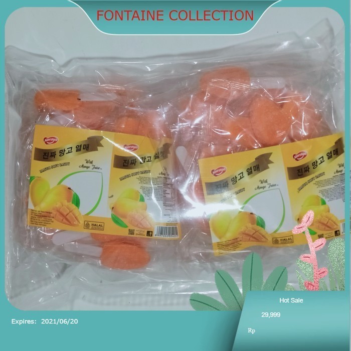 

naraya permen jelly mangga stick/permen jelly mangga stik/mango soft candy halal