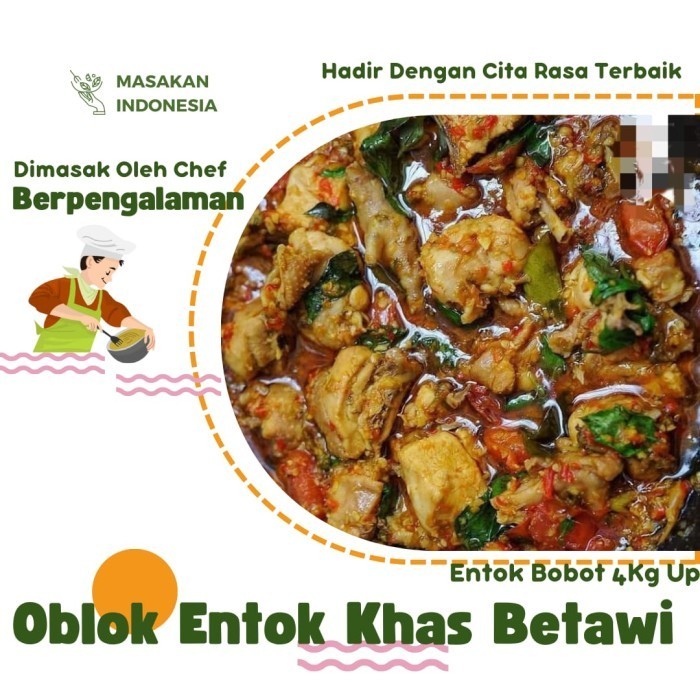 

Oblok Entok Khas Betawi Siap Santap Utuh 1 Ekor Fresh Masakan Baru