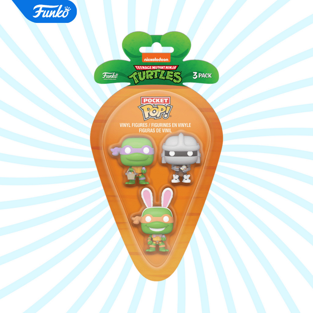 Funko Carrot Pocket POP TMNT - Donatello, Shredder & Michelangelo