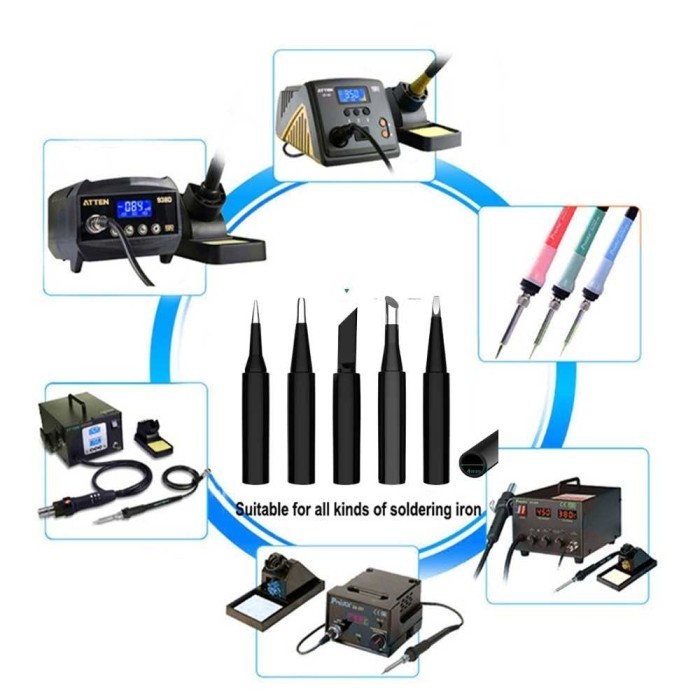 

DMKN Set Mata Solder Station Tool Iron Tip 900M-T 5 PCS JCS31P