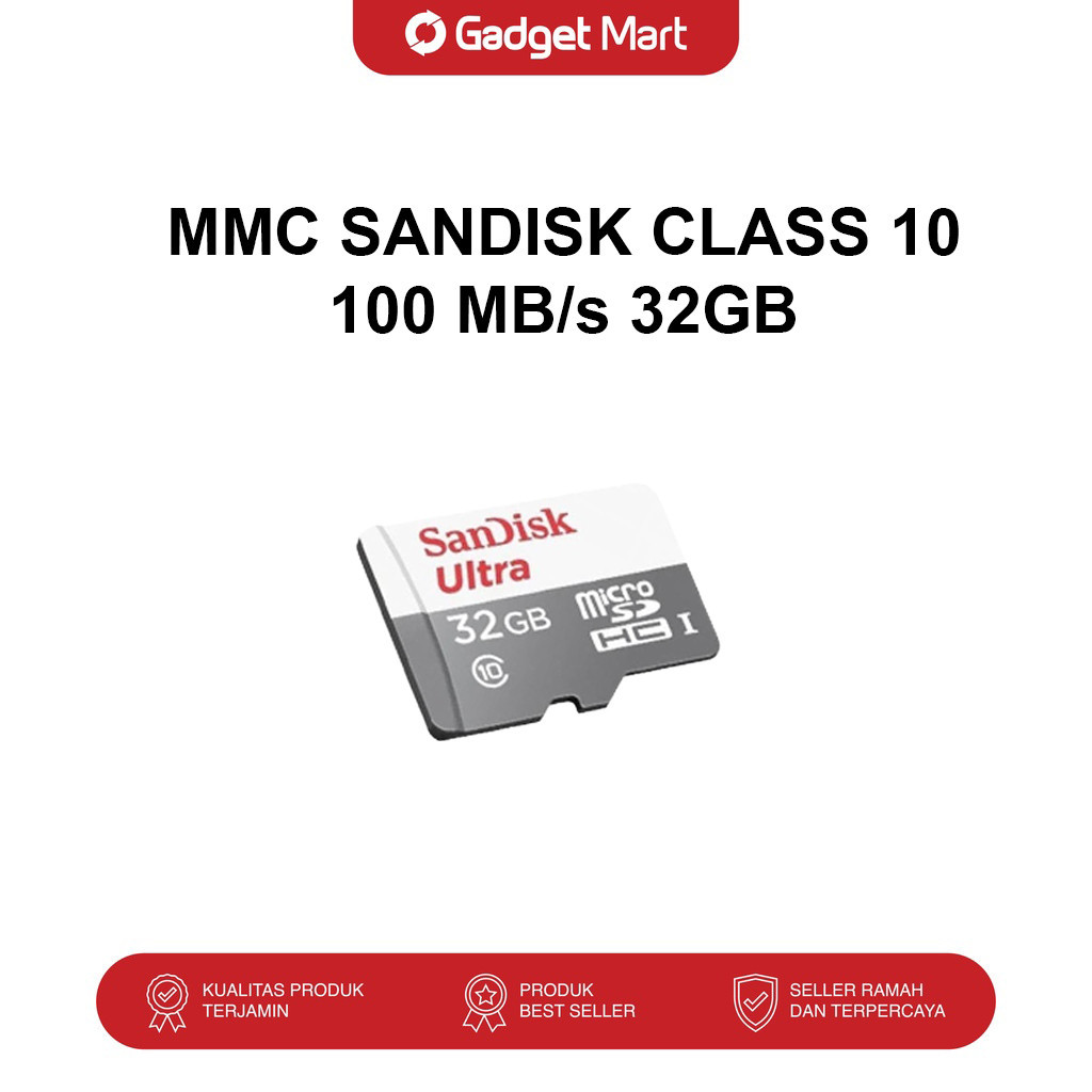 Memory Card Sandisk 32GB Class 10 (100MB/s)