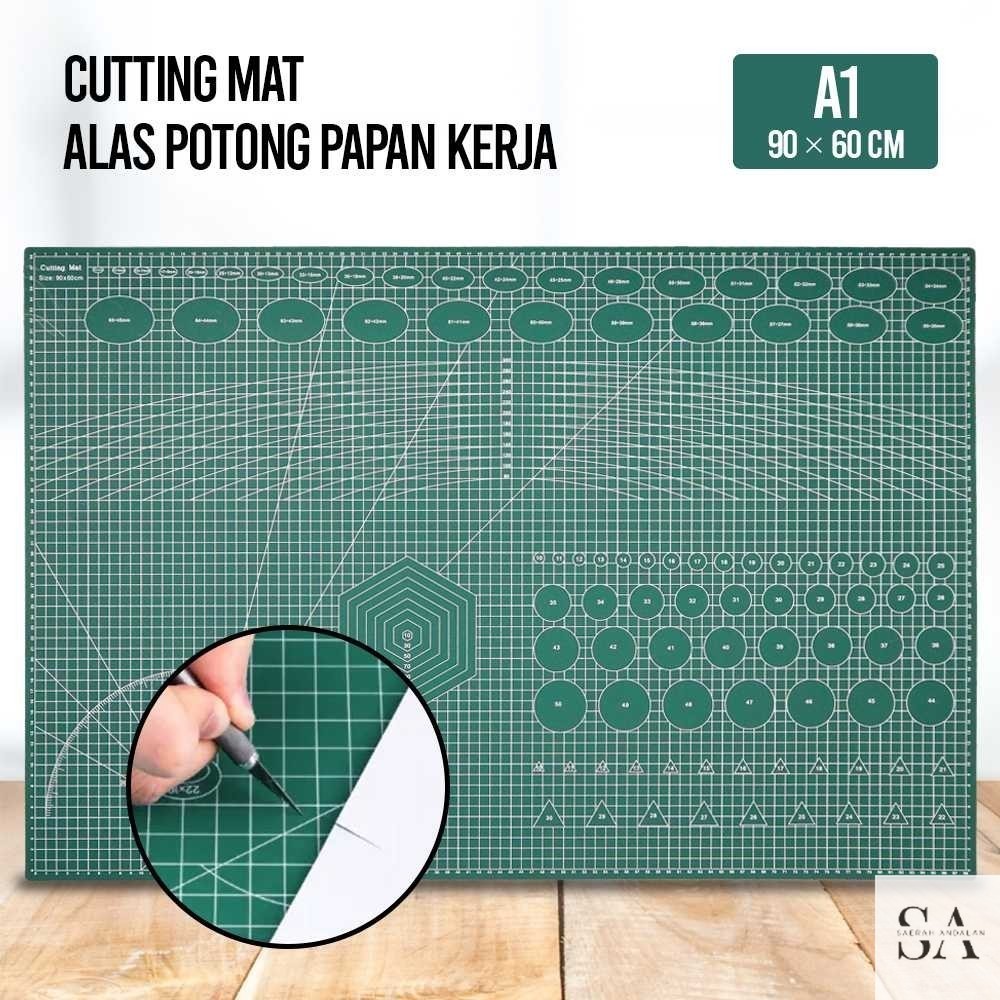 

QJH Working Pad Cutting Mat Alas Potong Papan Kerja A1 90 x 60 cm - QJ4