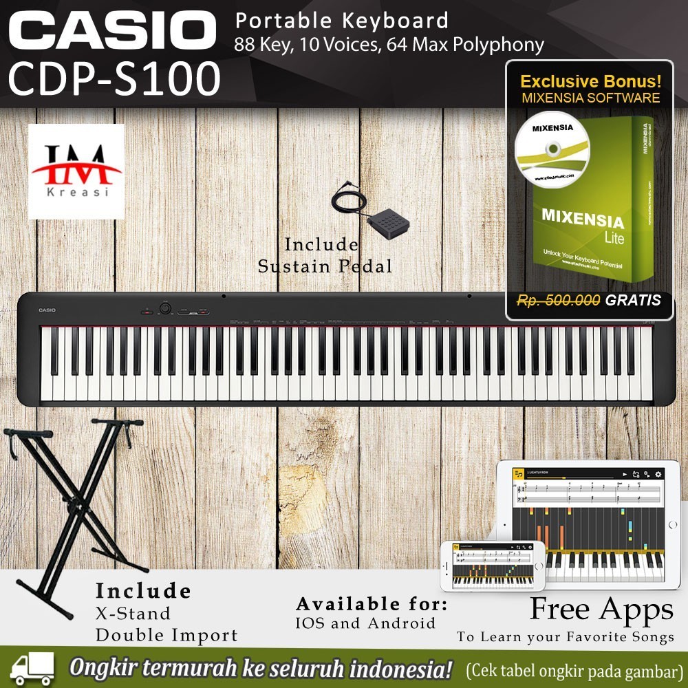 NEW DISKON 70% Casio CDP S100 / Casio CDP S 100 / CDPS100 Slim Digital Piano Garansi Resmi