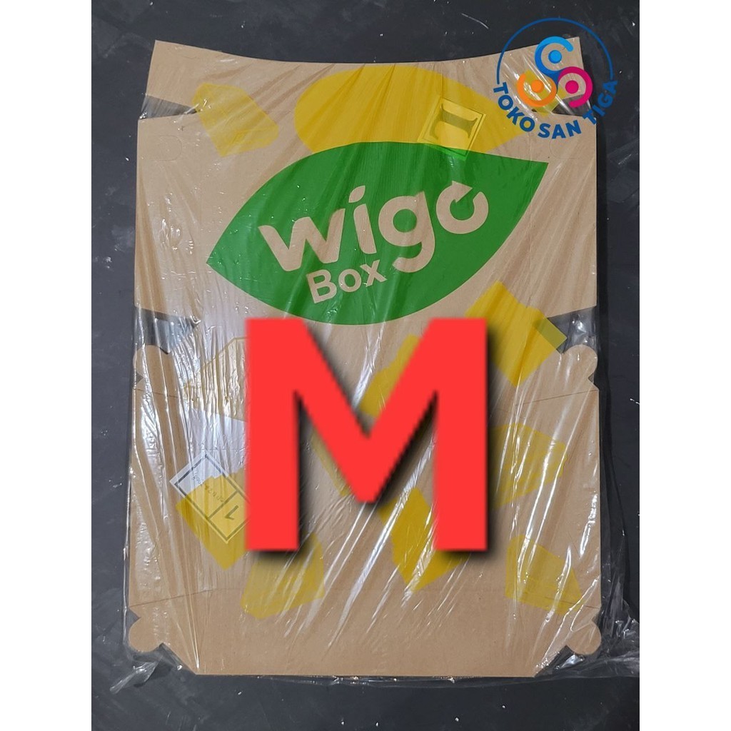 Wigo Paper Lunch Box Coklat Size M