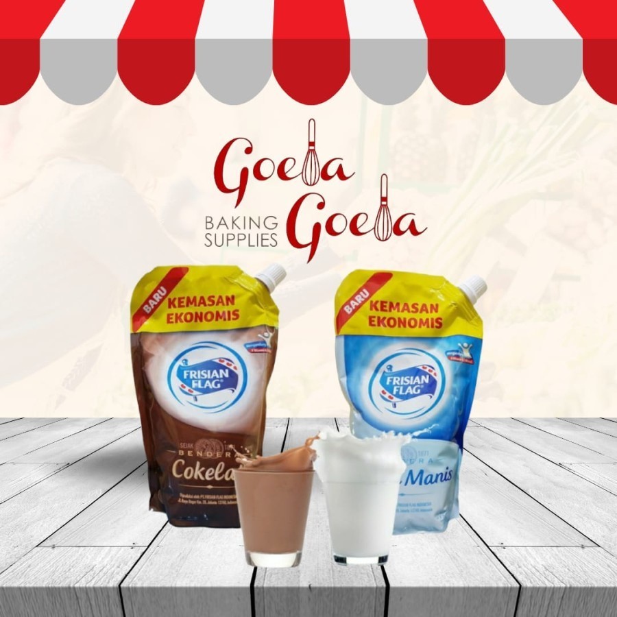 

Susu Kental Manis Rasa Susu dan Coklat Frisian Flag Pouch 545 gr