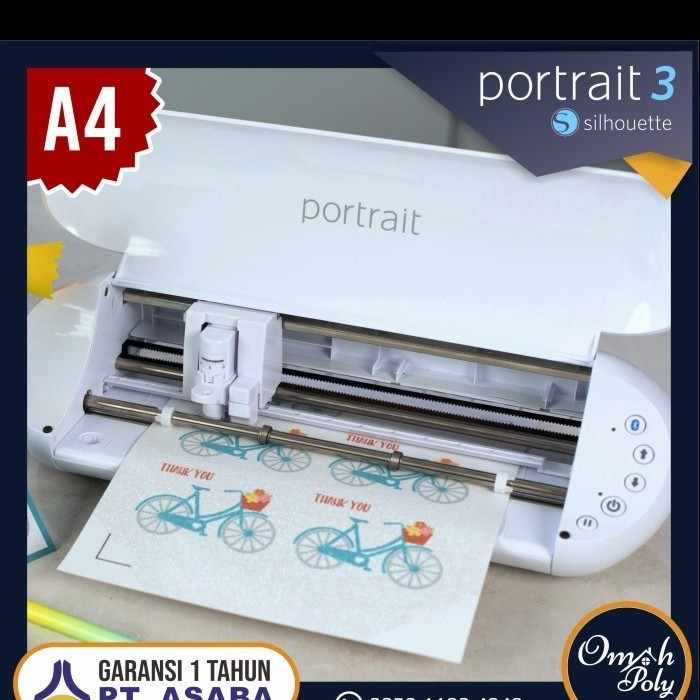 Ready Mesin Cutting Sticker A4 - Silhouette Portrait 3 - Polyflex - Artpaper Terbaru