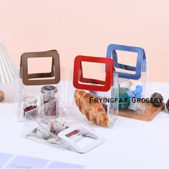 

Giftbag PVC Souvenir Bag Square Handle