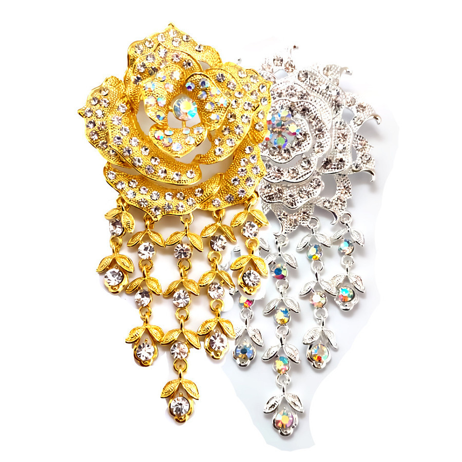 Bros kebaya kutu baru besar Bros bunga mawar Cantik Bros mewah aksesoris fashion baju