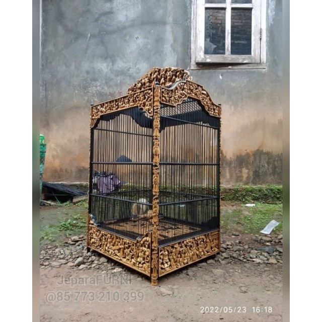 Sangkar Ukir Jepara Kotak