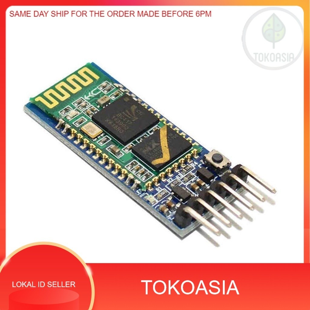 HC-05 Wireless Bluetooth RF Transceiver Master Slave Integrated Bluetooth Module 6 Pin BT Arduino IO