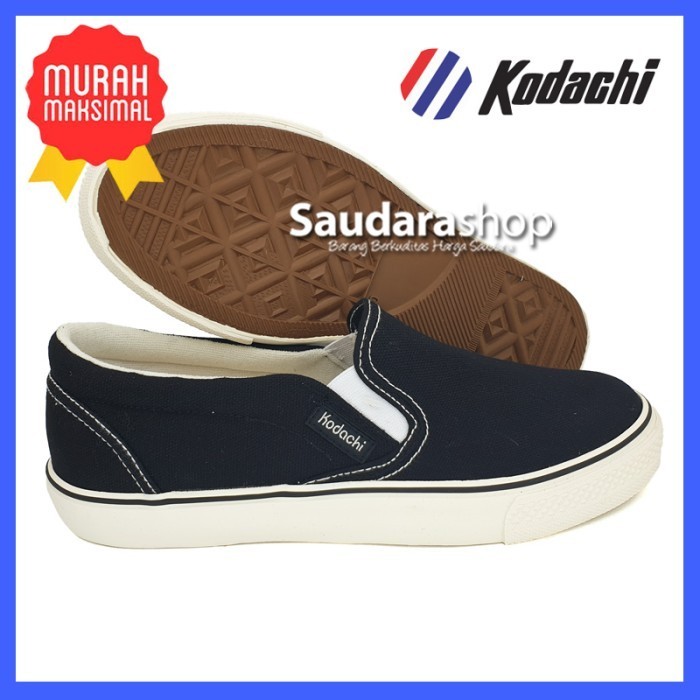 Kodachi Slipon All Black / Kodachi SlipOn Hitam / Kodachi Slip on