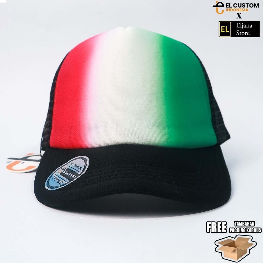 ITALIANO - Topi Jaring Airbrush / Topi Custom/  Tiedye/ Topi Premium / Topi Trucker / Topi SMA / Top