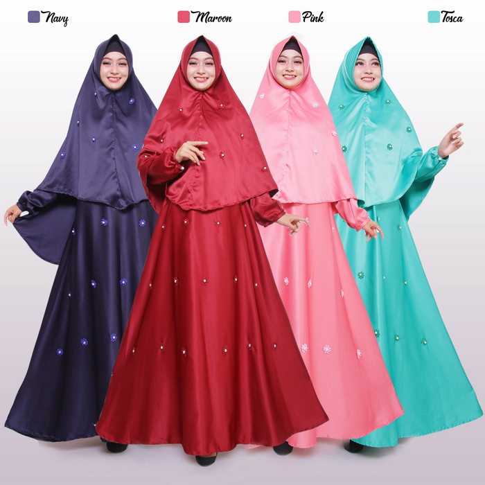 Gamis syar'i baru maxmara payet jahit plus hijab