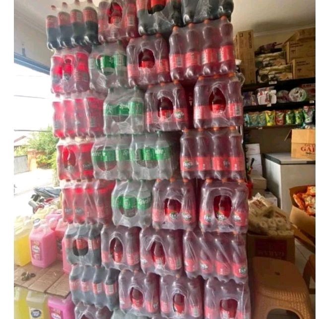 Fanta Sprite Coca cola 1 Liter per krat isi 12 botol